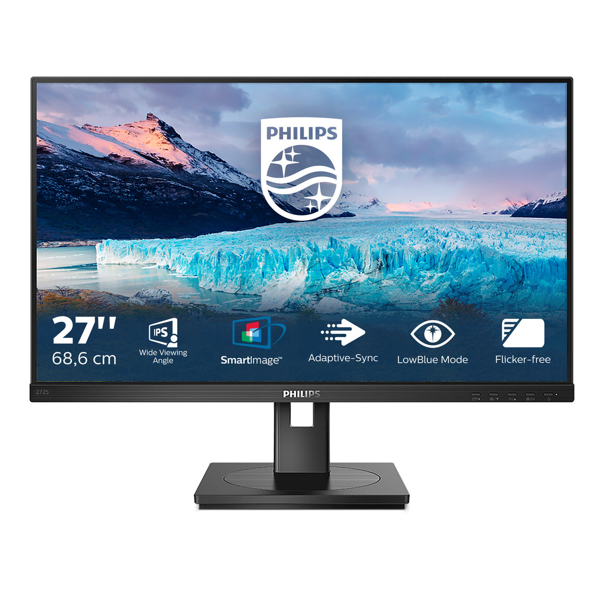 Philips S Line 272S1AE/00 computerskærm 68,6 cm (27") 1920 x 1080 pixel Fuld HD LCD Sort