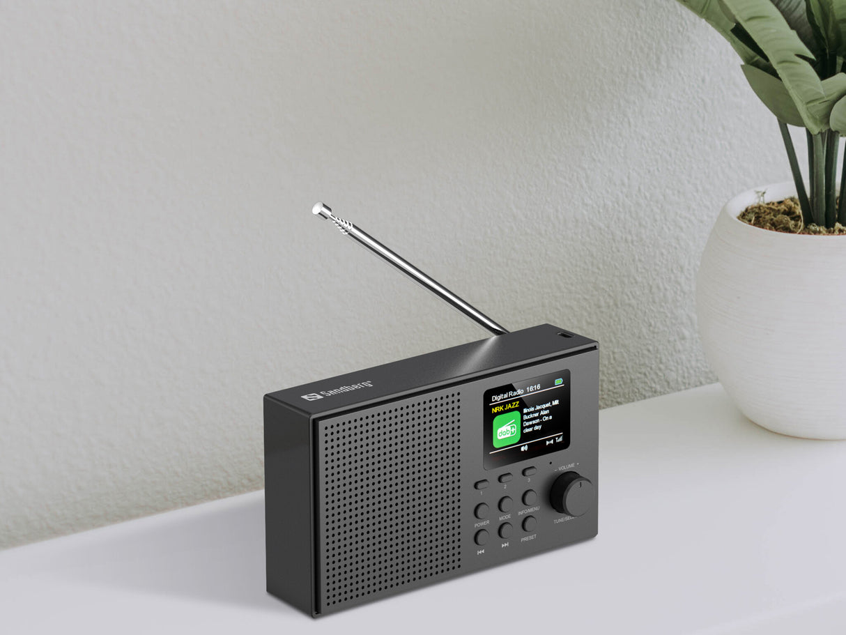 Sandberg 421-39 radio Bærbar Analog & digital Sort