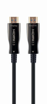 Gembird CCBP-HDMI-AOC-20M-02 HDMI-kabel HDMI Type A (Standard) Sort