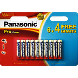 Panasonic Pro Power AAA 6+4 Engangsbatteri Alkaline