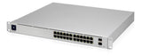 Ubiquiti UniFi Pro 24-Port PoE Administreret L2/L3 Gigabit Ethernet (10/100/1000) Strøm over Ethernet (PoE) 1U Sølv