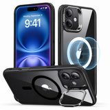 Esr Classic Hybrid Stænder Halolock Magsafe & Hærdet Glas Iphone 16 Klar/Sort