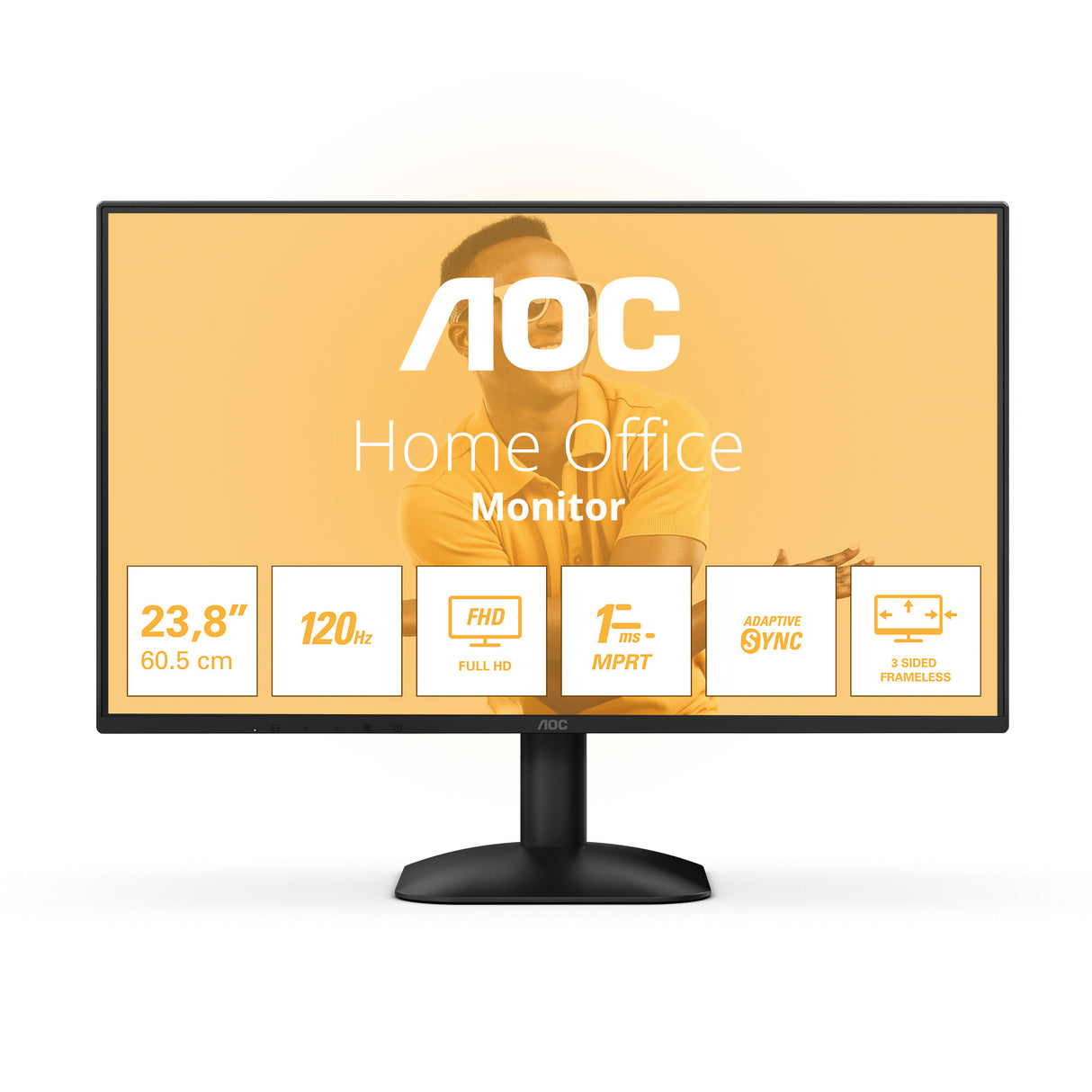 AOC 24B31H computerskærm 60,5 cm (23.8") 1920 x 1080 pixel Fuld HD Sort