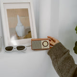 Sangean WR-7 Plus radio vintage walnut