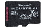 Kingston Technology 16GB microSDHC Industrial C10 A1 pSLC kort + SD-adapter