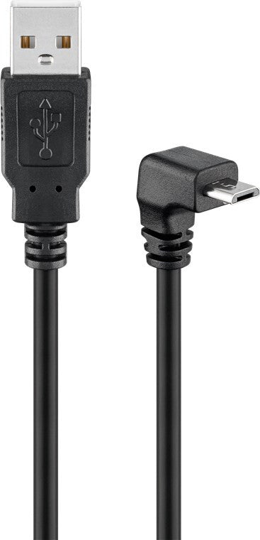 Goobay 95343 USB-kabel USB 2.0 1,8 m USB A Micro-USB B 0,48 Gbit/sek. Sort