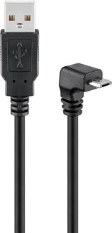 Goobay 95343 USB-kabel USB 2.0 1,8 m USB A Micro-USB B 0,48 Gbit/sek. Sort