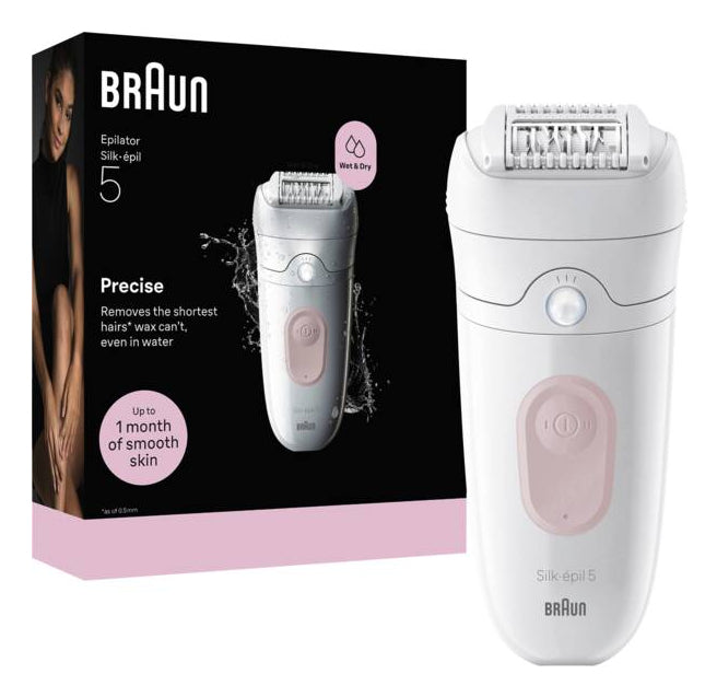 Braun Silk-epil 5 SE5-000 Epilator Hvid/Pink
