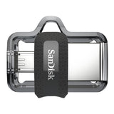 SanDisk Ultra Dual 128GB USB 3.0 / micro USB USB stick Sort Sølv