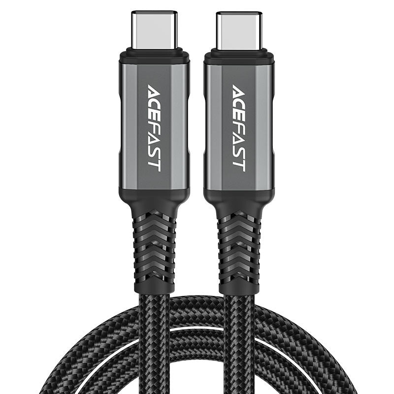ACEFAST C1-09 USB-kabel 1 m USB C 40 Gbit/sek. 240 W Sort, Grå