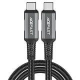 ACEFAST C1-09 USB-kabel 1 m USB C 40 Gbit/sek. 240 W Sort, Grå