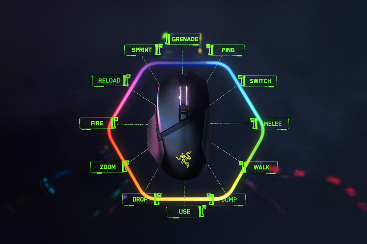 Razer Basilisk V3 pro Optisk Trådløs Sort
