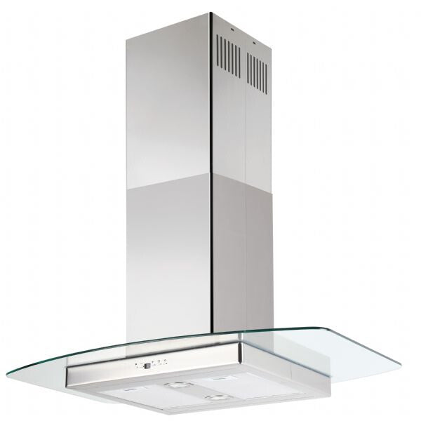 Silverline SL 4240-90 RF emhætte Ø Rustfrit stål, Transparent 618 m³/t