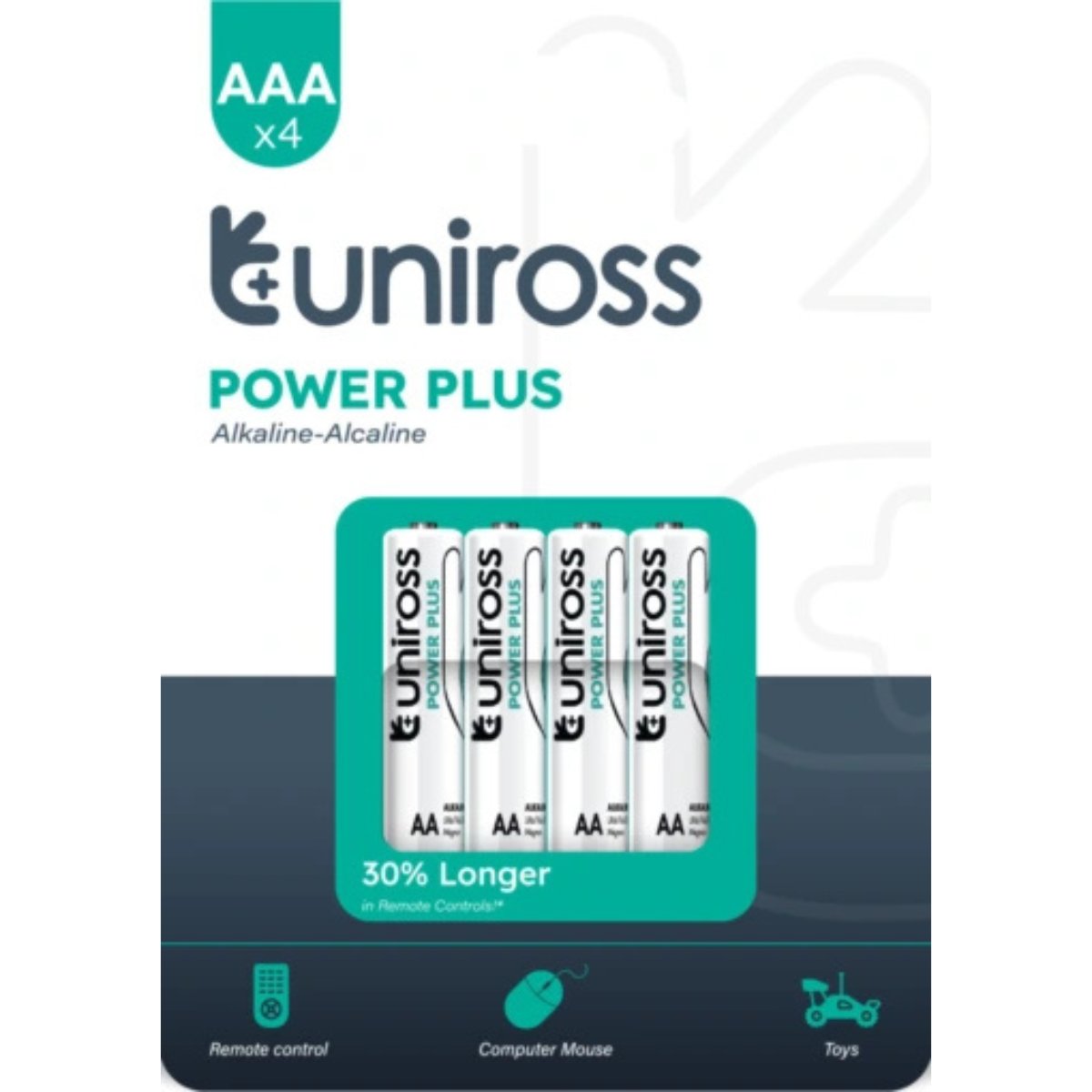 Uniross Multipakke Power Plus Alkaline AAA 10 x 4 stk.
