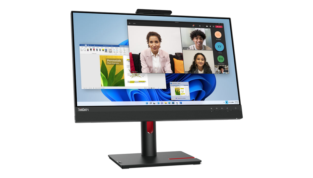 Lenovo ThinkCentre Tiny-In-One 24 Gen 5 LED display 60,5 cm (23.8") 1920 x 1080 pixel Fuld HD Berøringsskærm Sort