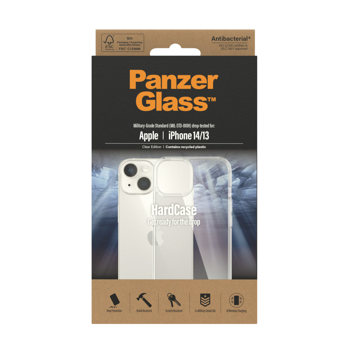 PanzerGlass ® HardCase iPhone 14 | 13 | Clear