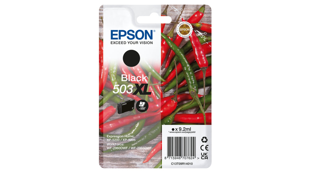 Epson 503XL blækpatron 1 stk Original Højt (XL) udbytte Sort