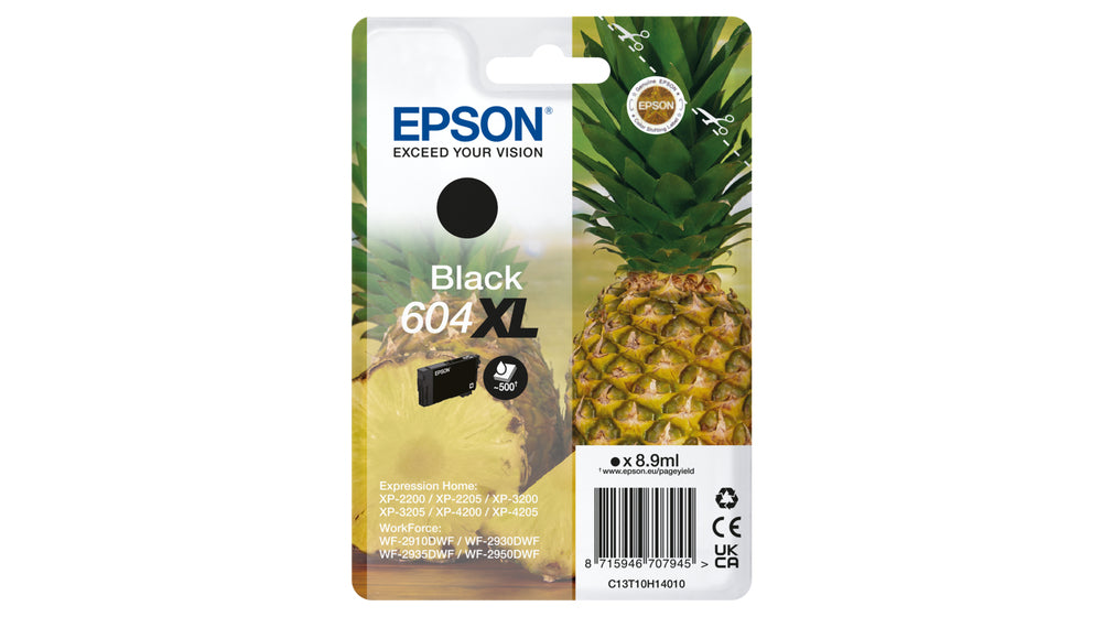 Epson 604XL blækpatron 1 stk Original Højt (XL) udbytte Sort