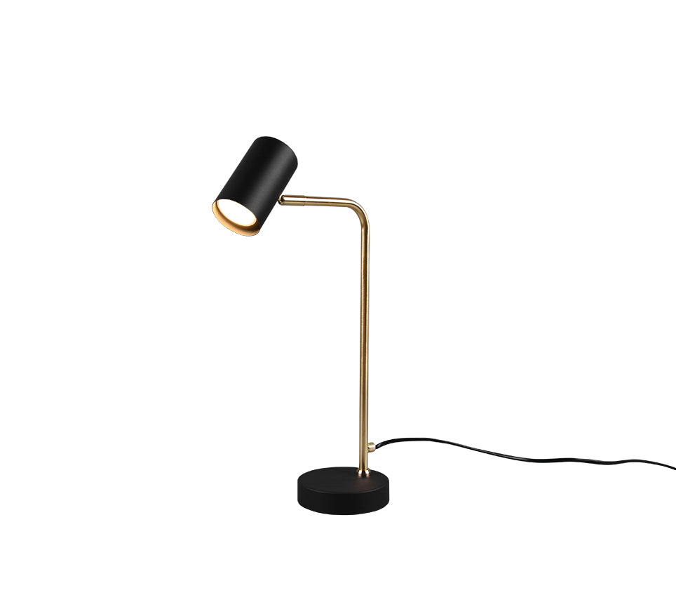TRIO Marley messing/sort bordlampe