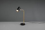 TRIO Marley messing/sort bordlampe