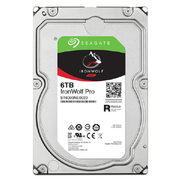 Seagate IronWolf Pro Harddisk ST6000NT001 6TB 3.5 SATA-600 7200rpm
