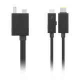 Lenovo 24 pin USB-C/strøm DC jackstik Slim Tip 24 pin USB-C Sort 70cm Thunderbolt kabel