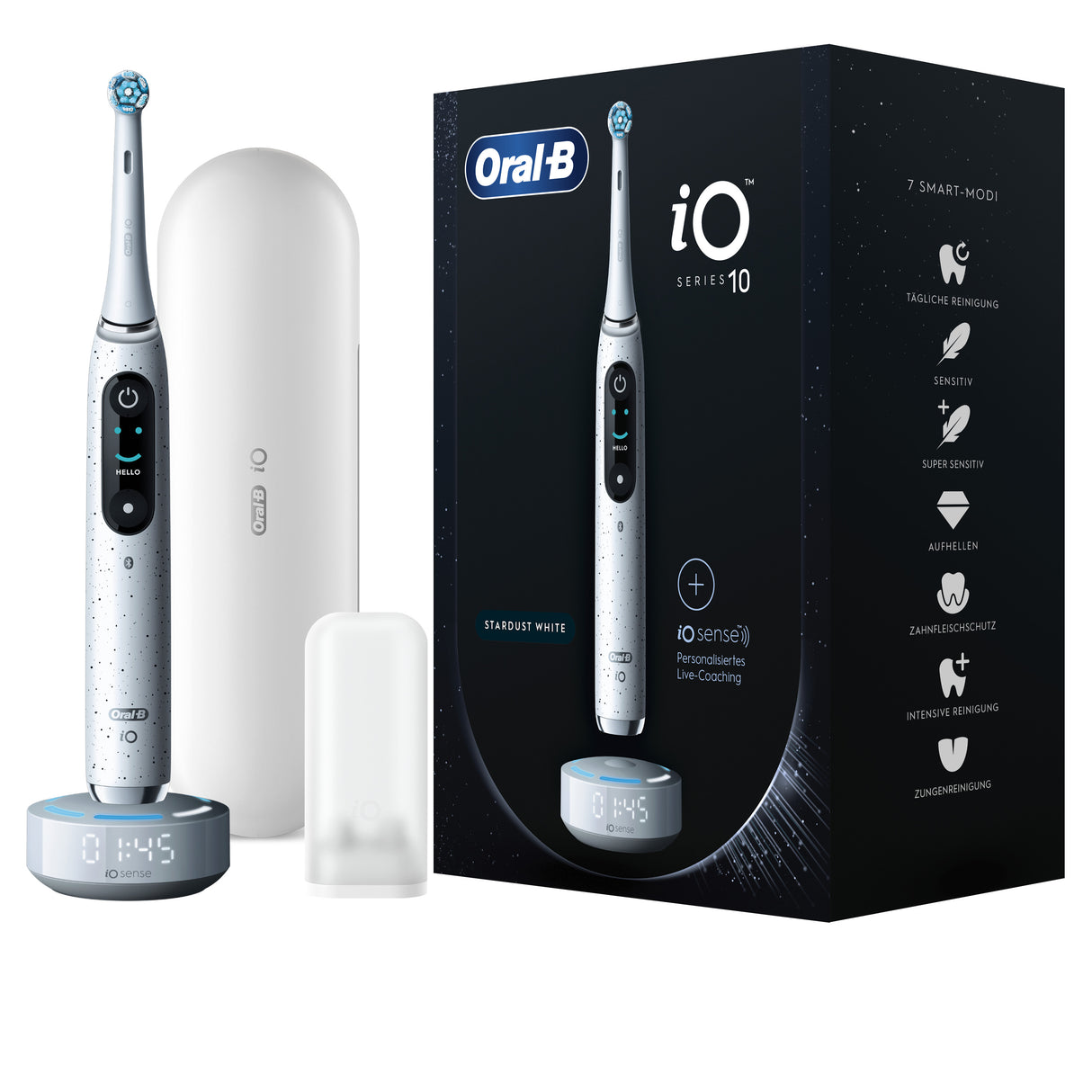 Oral-B iO Series 10 Tandbørste Sort Blå Hvid