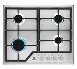 Electrolux KGS6426SX Rustfrit stål Indbygget 59 cm Gaskomfur 4 zone(s)