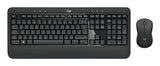 Logitech 920-008683 tastatur Mus inkluderet Universel RF trådløst QWERTY Nordisk Sort