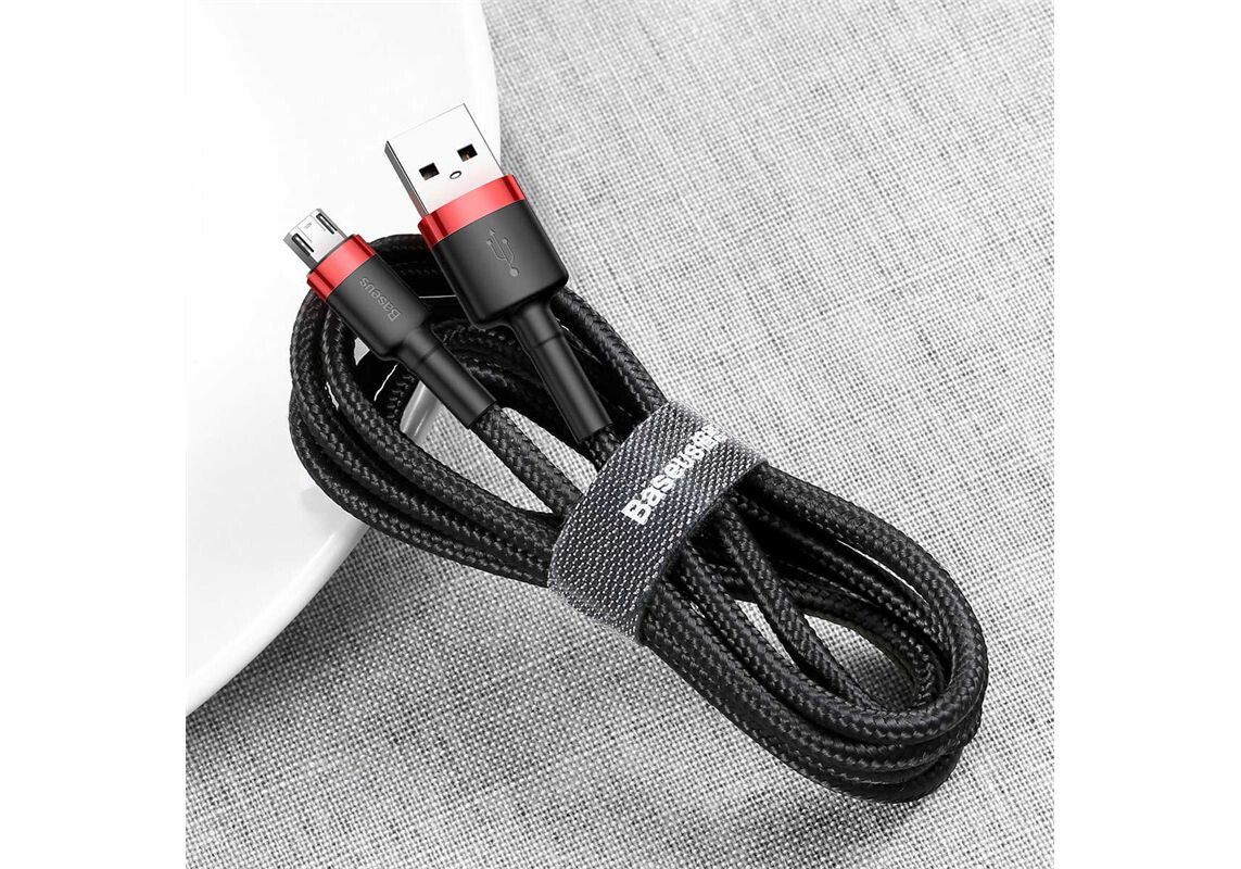 Baseus Cafule USB-kabel 2 m USB A Micro-USB A Sort, Rød