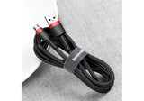 Baseus Cafule USB-kabel 2 m USB A Micro-USB A Sort, Rød