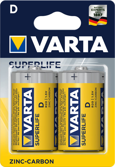 Varta Superlife D-type Standardbatterier
