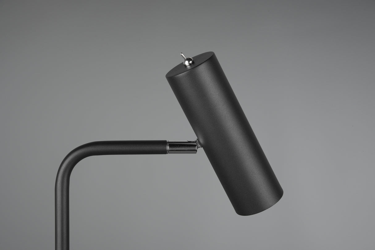 TRIO Marley sort gulvlampe