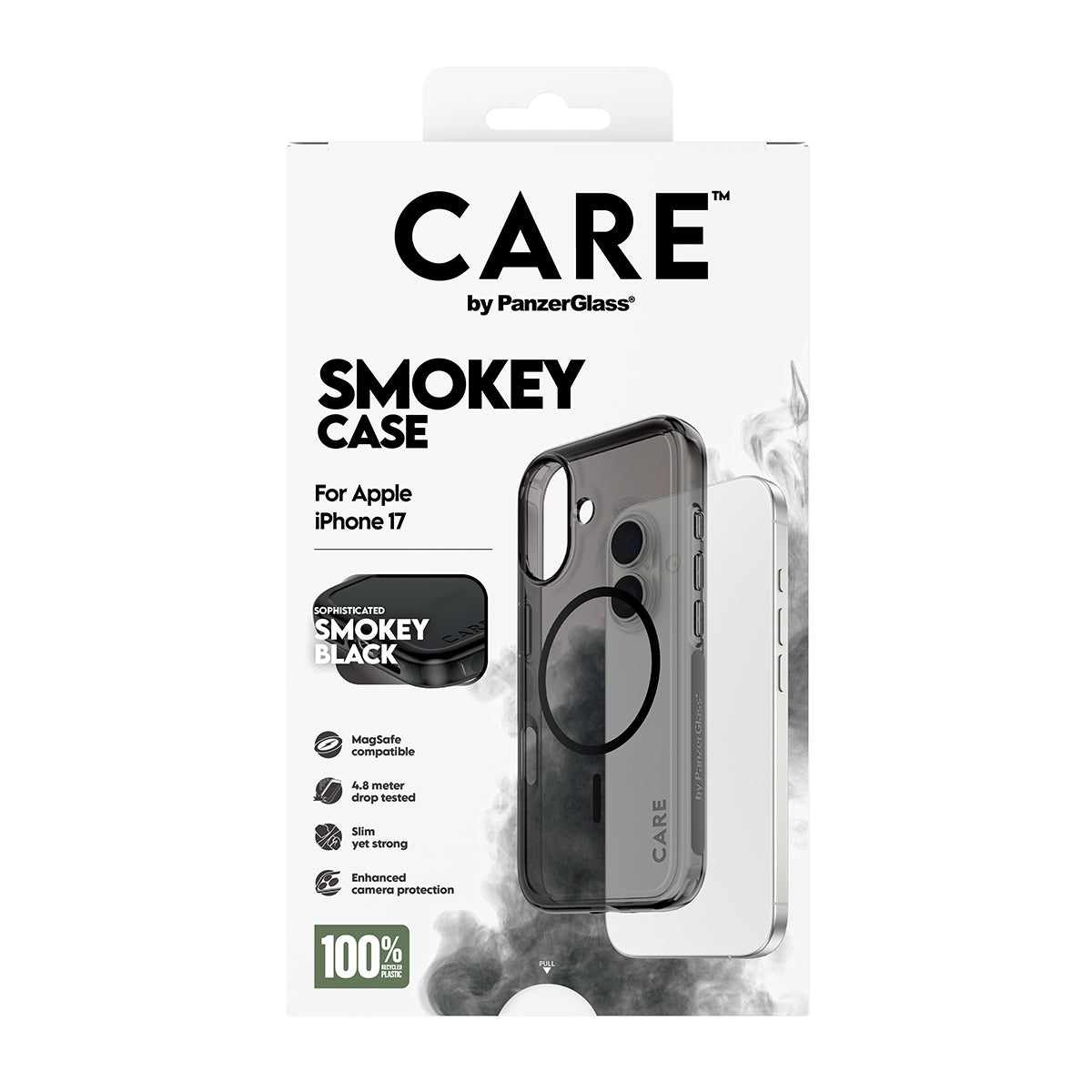 PanzerGlass CARE™ by ® Smokey Case m. Sort MagSafe iPhone 17