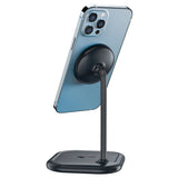 Acefast 15W Qi trådløs oplader til iPhone (med MagSafe) og Apple AirPods Standholder Magnetisk Holder Grå (E6 grå)