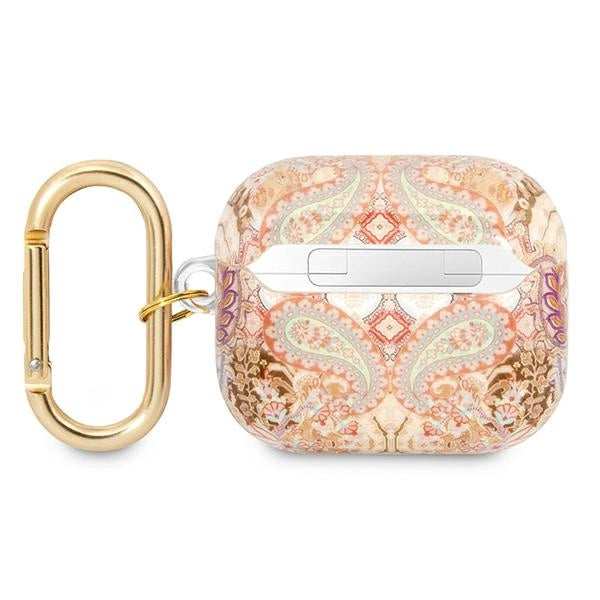 Guess GUA3HHFLD AirPods 3 cover gold/gold Paisley Strap Collection