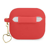 Guess GUA3LSCHSR AirPods 3 cover red/red Silicone Charm Heart Collection