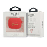 Guess GUA3LSCHSR AirPods 3 cover red/red Silicone Charm Heart Collection