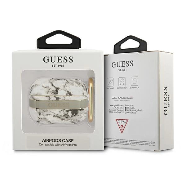 Guess GUAPHCHMAG AirPods Pro cover grey/grey Marble Strap Collection