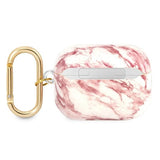 Guess GUAPHCHMAP AirPods Pro cover pink/pink Marble Strap Collection
