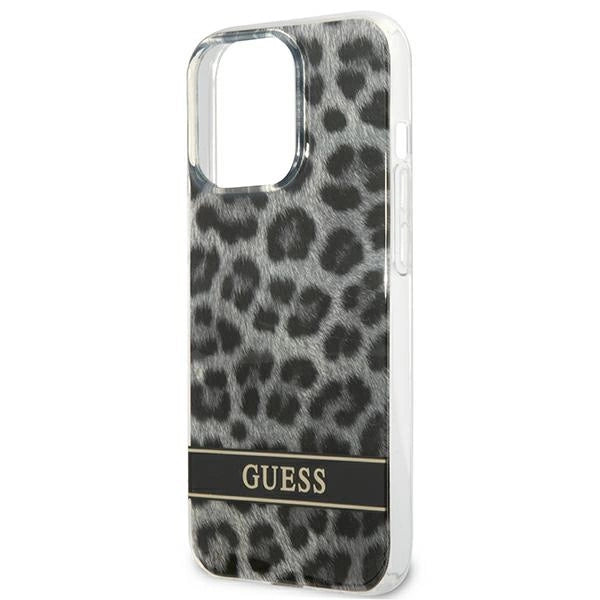 Guess GUHCP13LHSLEOK iPhone 13 Pro / 13 6.1" grey/grey hardcase Leopard