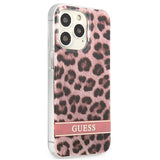 Guess GUHCP13LHSLEOP iPhone 13 Pro / 13 6.1" pink/pink hardcase Leopard