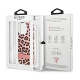 Guess GUHCP13LHSLEOP iPhone 13 Pro / 13 6.1" pink/pink hardcase Leopard