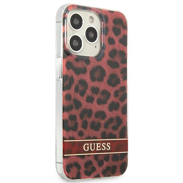 Guess GUHCP13LHSLEOR iPhone 13 Pro / 13 6.1" red/red hardcase Leopard
