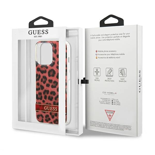 Guess GUHCP13LHSLEOR iPhone 13 Pro / 13 6.1" red/red hardcase Leopard