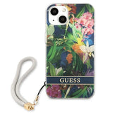 Guess GUHCP13SHFLSB iPhone 13 mini 5.4" blue/blue hardcase Flower Strap