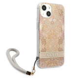 Guess GUHCP13SHFLSD iPhone 13 mini 5.4" gold/gold hardcase Flower Strap
