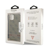 Guess GUOHCN61H4STW iPhone 11 brown/brown hardcase 4G Print Strap