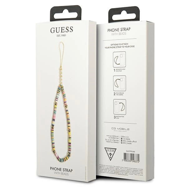 Guess pendant GUSTPEAM Telefonrem multicolor/multicolor Heishi perler