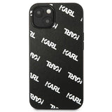 Karl Lagerfeld Allover Case for iPhone 13 mini - Black